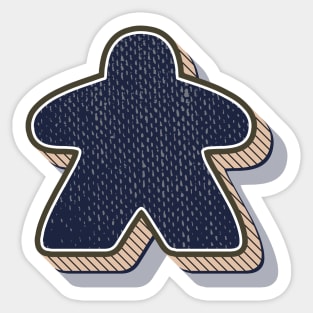 Retro Board Game Meeple Sticker